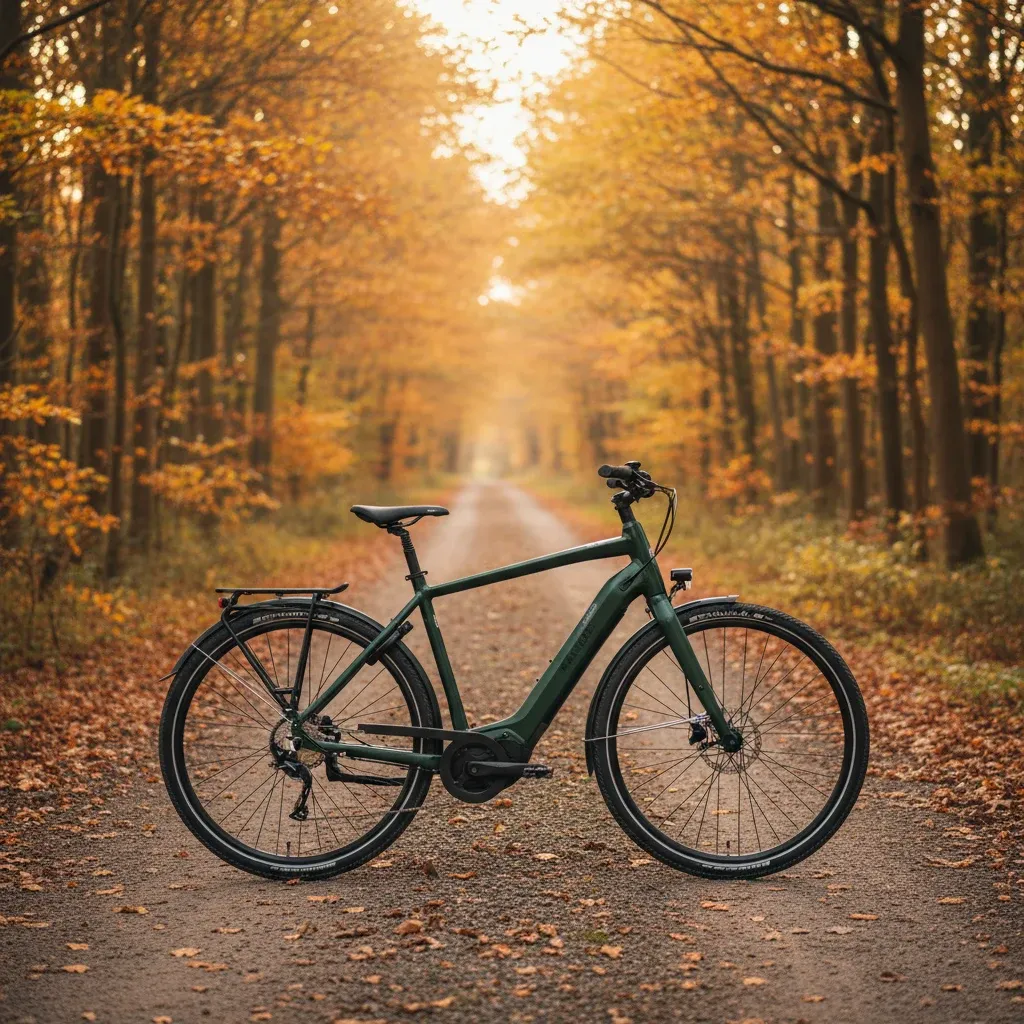 Kalkhoff Endeavour 5 Advance+ dame el-cykel set fra siden mod en cremehvid baggrund